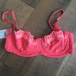 NWT MAAJI Swim Coral Pink Underwire Top | Size M